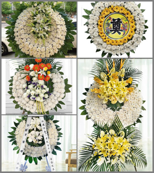 山东济宁金乡县高河街道邵刘村花圈速递